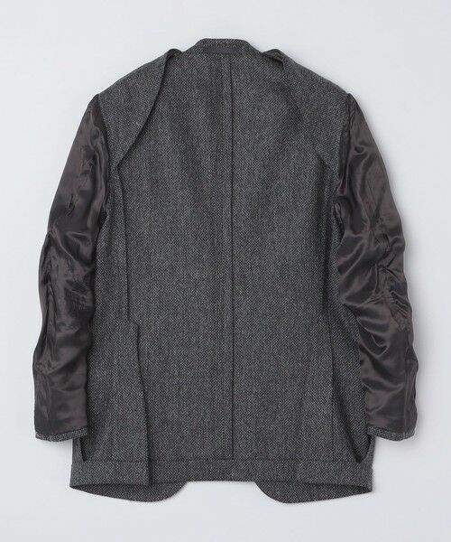 SHIPS / シップス テーラードジャケット | 【SHIPS別注】CARUSO: AIDA ワイドラペル ウール ヘリンボーン ツイード ジャケット | 詳細3