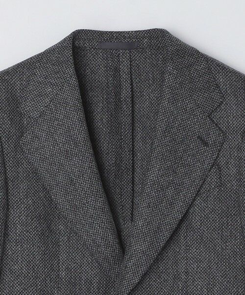 SHIPS / シップス テーラードジャケット | 【SHIPS別注】CARUSO: AIDA ワイドラペル ウール ヘリンボーン ツイード ジャケット | 詳細4
