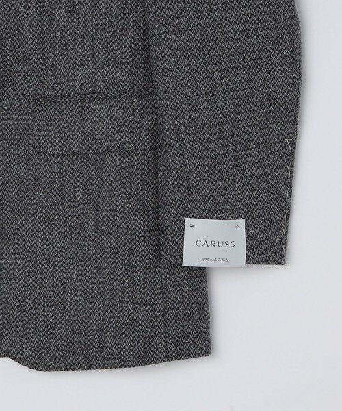 SHIPS / シップス テーラードジャケット | 【SHIPS別注】CARUSO: AIDA ワイドラペル ウール ヘリンボーン ツイード ジャケット | 詳細5