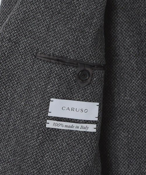 SHIPS / シップス テーラードジャケット | 【SHIPS別注】CARUSO: AIDA ワイドラペル ウール ヘリンボーン ツイード ジャケット | 詳細6