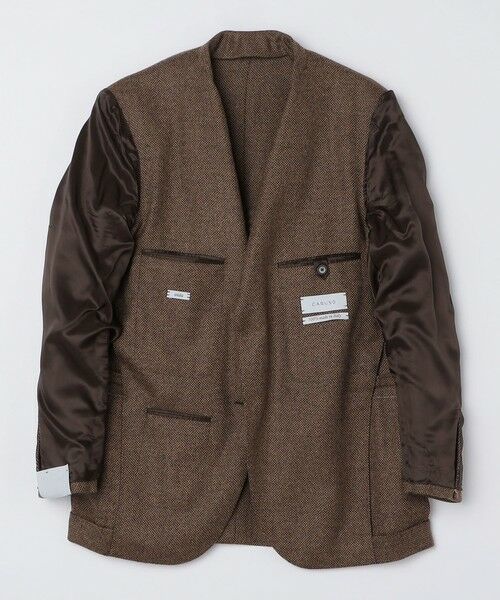 SHIPS / シップス テーラードジャケット | 【SHIPS別注】CARUSO: AIDA ワイドラペル ウール シルク バスケット ジャケット | 詳細10