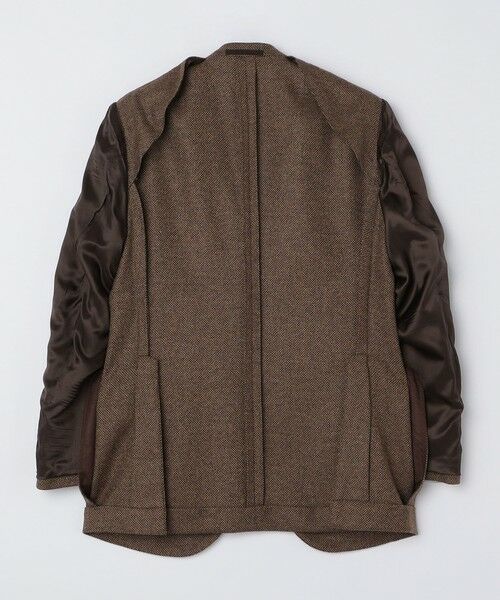 SHIPS / シップス テーラードジャケット | 【SHIPS別注】CARUSO: AIDA ワイドラペル ウール シルク バスケット ジャケット | 詳細11