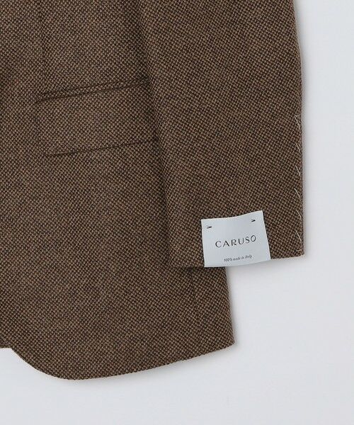 SHIPS / シップス テーラードジャケット | 【SHIPS別注】CARUSO: AIDA ワイドラペル ウール シルク バスケット ジャケット | 詳細13