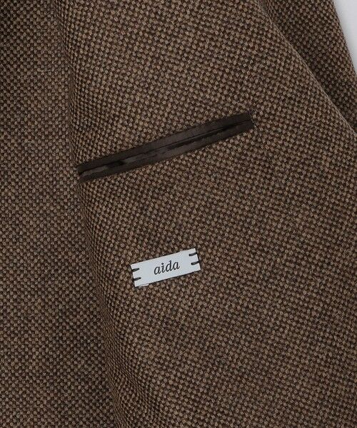 SHIPS / シップス テーラードジャケット | 【SHIPS別注】CARUSO: AIDA ワイドラペル ウール シルク バスケット ジャケット | 詳細15