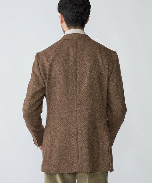 SHIPS / シップス テーラードジャケット | 【SHIPS別注】CARUSO: AIDA ワイドラペル ウール シルク バスケット ジャケット | 詳細2