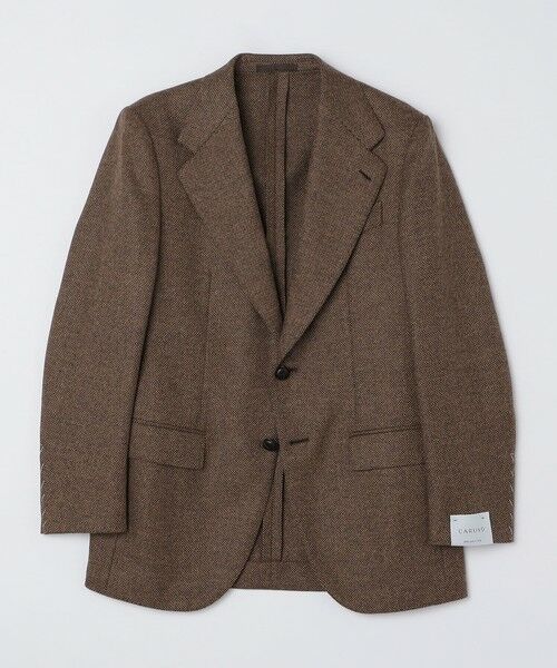 SHIPS / シップス テーラードジャケット | 【SHIPS別注】CARUSO: AIDA ワイドラペル ウール シルク バスケット ジャケット | 詳細8