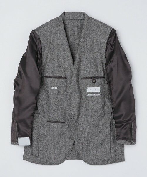 SHIPS / シップス テーラードジャケット | 【SHIPS別注】CARUSO: AIDA ワイドラペル ピンヘッド ジャケット | 詳細2
