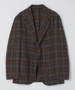 SHIPS / シップス テーラードジャケット | 【 SHIPS別注】Errico Formicola:ウール ブラウン×ブルー チェック ジャケット