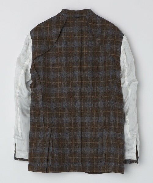 SHIPS / シップス テーラードジャケット | 【 SHIPS別注】Errico Formicola:ウール ブラウン×ブルー チェック ジャケット | 詳細3