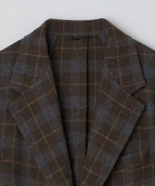SHIPS / シップス テーラードジャケット | 【 SHIPS別注】Errico Formicola:ウール ブラウン×ブルー チェック ジャケット | 詳細4