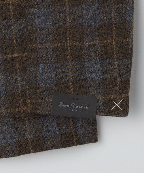 SHIPS / シップス テーラードジャケット | 【 SHIPS別注】Errico Formicola:ウール ブラウン×ブルー チェック ジャケット | 詳細5