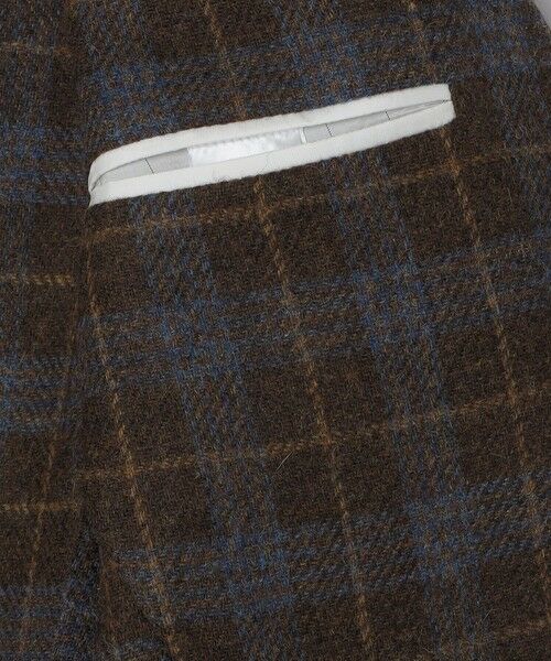 SHIPS / シップス テーラードジャケット | 【 SHIPS別注】Errico Formicola:ウール ブラウン×ブルー チェック ジャケット | 詳細8