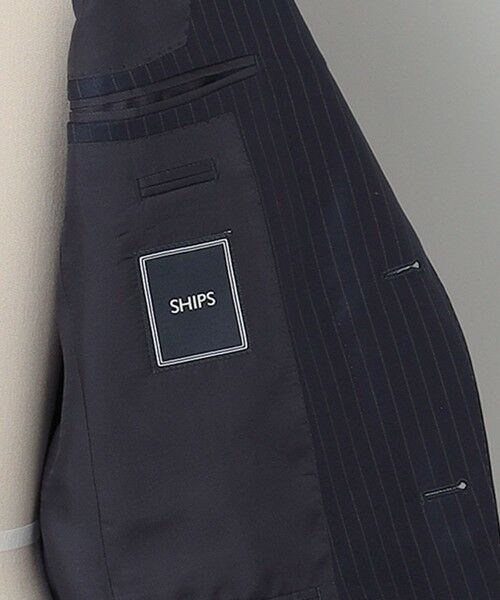 SHIPS / シップス セットアップ | SHIPS: LORO PIANA FABRIC オーストラリス ピンストライプ ネイビー スーツ | 詳細9