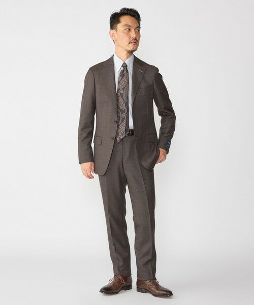 SHIPS / シップス セットアップ | SHIPS: Ermenegild Zegna ELECTA バーズアイ スーツ(ブラウン)
