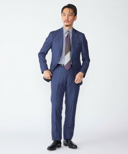 SHIPS / シップス セットアップ | SHIPS: 御幸毛織 ファブリック FOUR SEASONS シャークスキン スーツ(コバルトブルー)