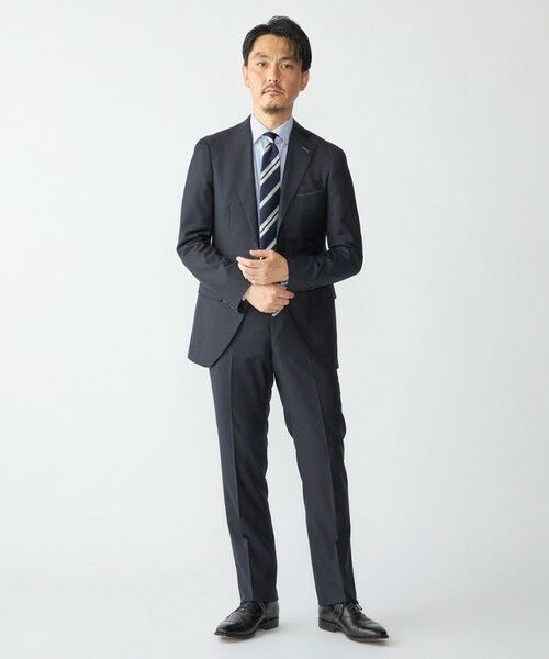 SHIPS / シップス セットアップ | SHIPS: LORO PIANA FABRIC オーストラリス 無地 S3B スーツ(ネイビー)