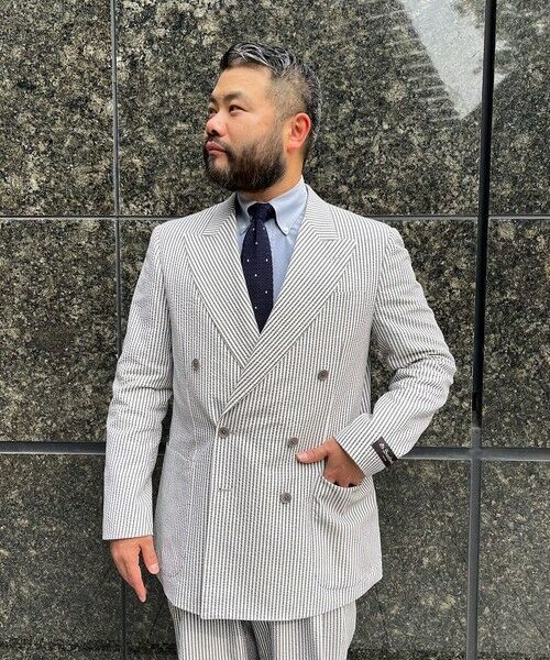 SHIPS / シップス セットアップ | Southwick: KAZUKI NAGAYAMA シアサッカー ダブルブレスト スーツ | 詳細2