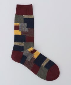 SHIPS / シップス ソックス | ANONYMOUS: パッチワーク クルー ソックス