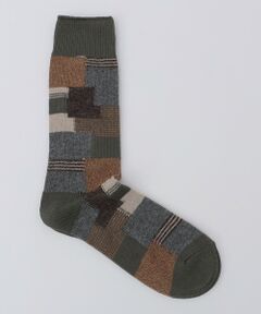 SHIPS / シップス ソックス | ANONYMOUS: パッチワーク クルー ソックス