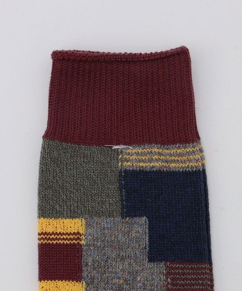 SHIPS / シップス ソックス | ANONYMOUS: パッチワーク クルー ソックス | 詳細1