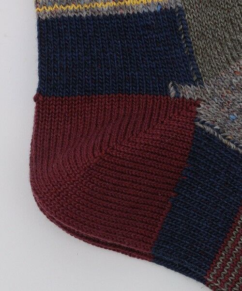 SHIPS / シップス ソックス | ANONYMOUS: パッチワーク クルー ソックス | 詳細2