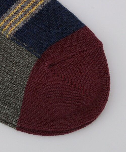 SHIPS / シップス ソックス | ANONYMOUS: パッチワーク クルー ソックス | 詳細3