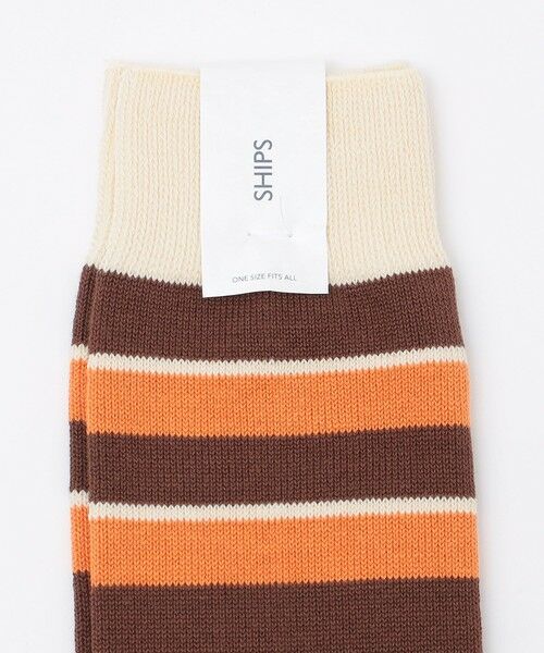 SHIPS / シップス ソックス | SHIPS: マルチ ボーダー クルー ソックス | 詳細1