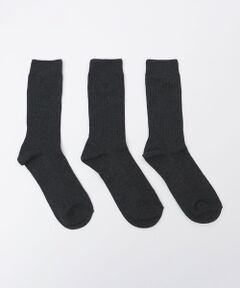 SHIPS / シップス ソックス | 【WEB限定】SHIPS:〈抗菌・防臭〉ワンポイントロゴ ビジネスカジュアル ソックス（3足セット）