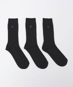 SHIPS / シップス ソックス | 【WEB限定】SHIPS:〈抗菌・防臭〉ワンポイントロゴ ビジネスカジュアル ソックス（3足セット）