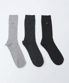 SHIPS / シップス ソックス | 【WEB限定】SHIPS:〈抗菌・防臭〉ワンポイントロゴ ビジネスカジュアル ソックス（3足セット）