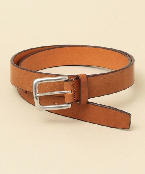 SHIPS / シップス ベルト・サスペンダー | SHIPS: 30mm プレーン レザー ベルト(キャメル)