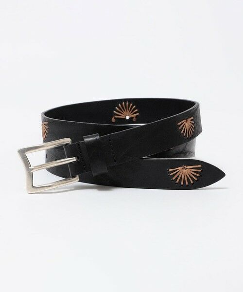 SHIPS / シップス ベルト・サスペンダー | Andrea D'AMICO: ビンテージ エンブロイダリー ベルト(ブラック)