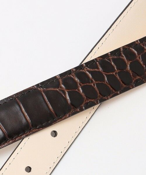 SHIPS / シップス ベルト・サスペンダー | J&MDAVIDSON: クロコ型押し チップエンド ベルト | 詳細2