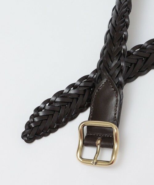 SHIPS / シップス ベルト・サスペンダー | SHIPS: イタリア製 レザーメッシュ ベルト | 詳細1