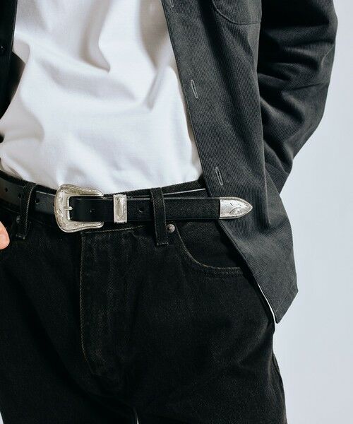 SHIPS / シップス ベルト・サスペンダー | 【WEB限定】SHIPS: ワンサイズフィット レザー ウエスタン ベルト | 詳細1