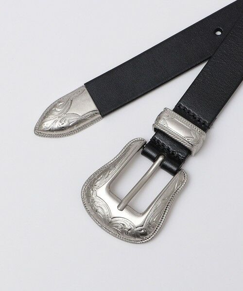SHIPS / シップス ベルト・サスペンダー | 【WEB限定】SHIPS: ワンサイズフィット レザー ウエスタン ベルト | 詳細4