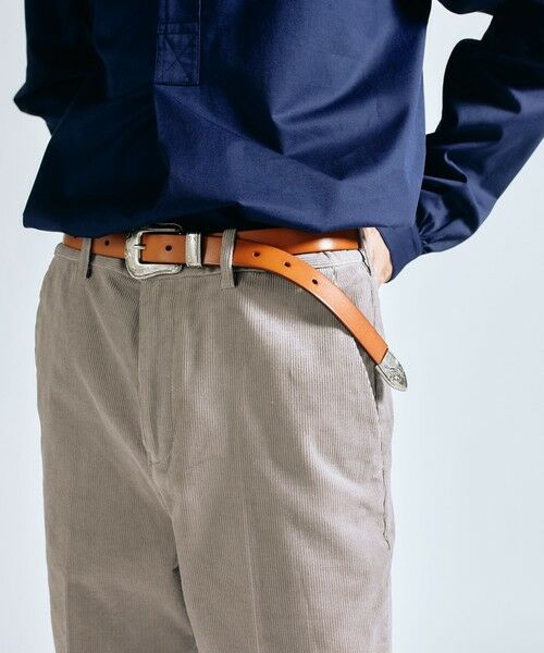 SHIPS / シップス ベルト・サスペンダー | 【WEB限定】SHIPS: ワンサイズフィット レザー ウエスタン ベルト | 詳細6