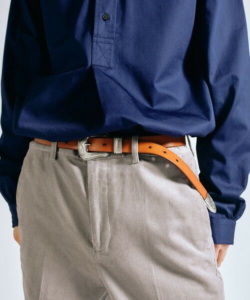 SHIPS / シップス ベルト・サスペンダー | 【WEB限定】SHIPS: ワンサイズフィット レザー ウエスタン ベルト | 詳細7