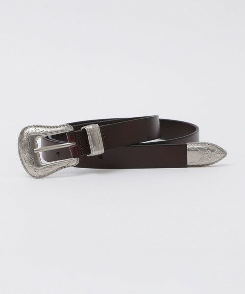 SHIPS / シップス ベルト・サスペンダー | 【WEB限定】SHIPS: ワンサイズフィット レザー ウエスタン ベルト | 詳細10