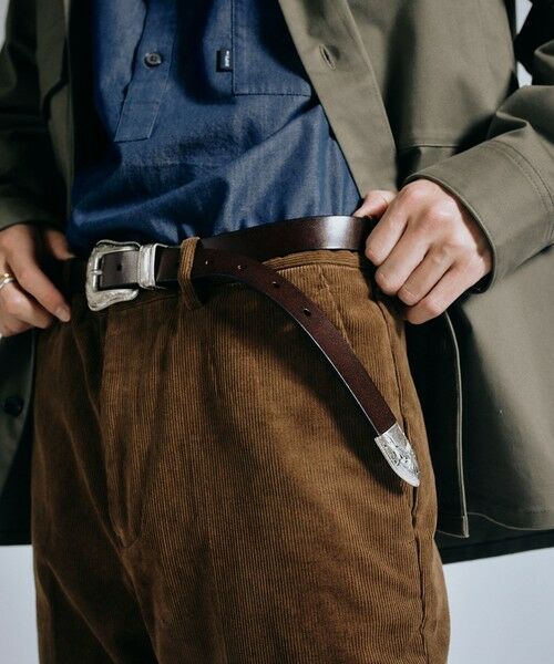 SHIPS / シップス ベルト・サスペンダー | 【WEB限定】SHIPS: ワンサイズフィット レザー ウエスタン ベルト | 詳細9