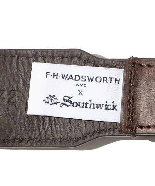 SHIPS / シップス ベルト・サスペンダー | 【Southwick別注】F.H. WADSWORTH: Leather Tab Belt | 詳細3