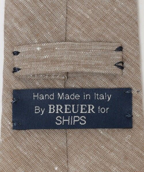 SHIPS / シップス ネクタイ | BREUER: リネン コットン メランジ ソリッド ネクタイ | 詳細2