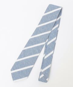 SHIPS / シップス ネクタイ | BREUER: リネン コットン メランジ ストライプ ネクタイ