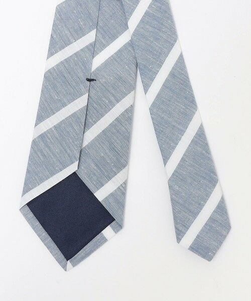 SHIPS / シップス ネクタイ | BREUER: リネン コットン メランジ ストライプ ネクタイ | 詳細1