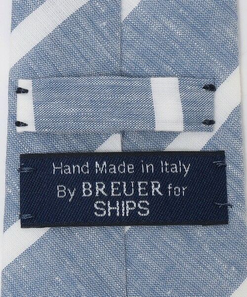 SHIPS / シップス ネクタイ | BREUER: リネン コットン メランジ ストライプ ネクタイ | 詳細2