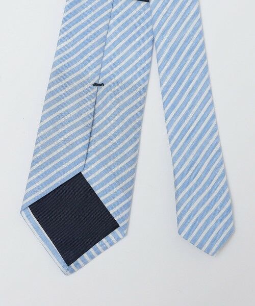 SHIPS / シップス ネクタイ | BREUER: リネン デニム ストライプ ネクタイ | 詳細1