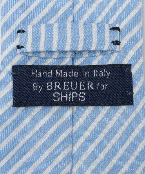 SHIPS / シップス ネクタイ | BREUER: リネン デニム ストライプ ネクタイ | 詳細2