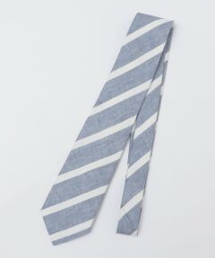 SHIPS / シップス ネクタイ | BREUER: リネン デニム ワイド ストライプ ネクタイ
