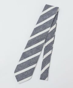 SHIPS / シップス ネクタイ | BREUER: リネン デニム ワイド ストライプ ネクタイ