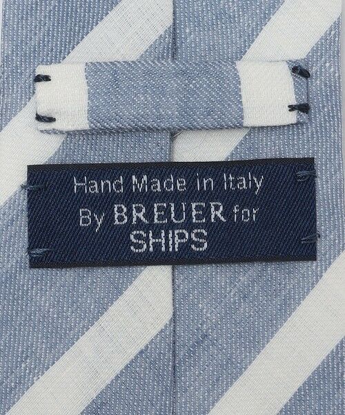 SHIPS / シップス ネクタイ | BREUER: リネン デニム ワイド ストライプ ネクタイ | 詳細2
